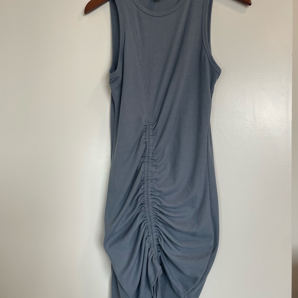 Forever 21 Ribbed Knit Dress in Light Blue